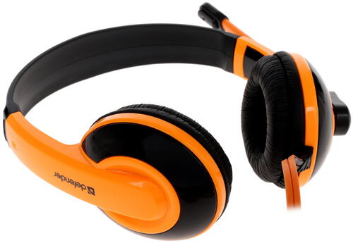 Купить Проводные наушники Defender Warhead G-120 оранжевый  1085326. Характеристики, отзывы и цены в Донецке