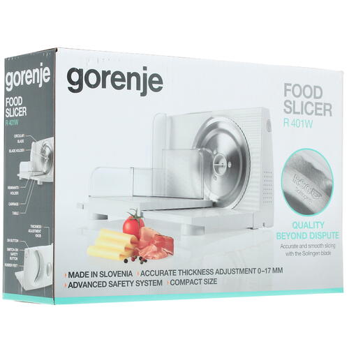 Купить Ломтерезка Gorenje R401W белый  1352827. Характеристики, отзывы и цены в Донецке