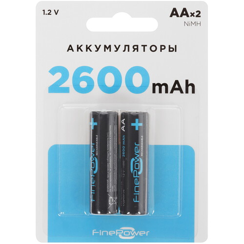 Купить Аккумулятор Finepower AA 2600 мА*ч  5410540. Характеристики, отзывы и цены в Донецке