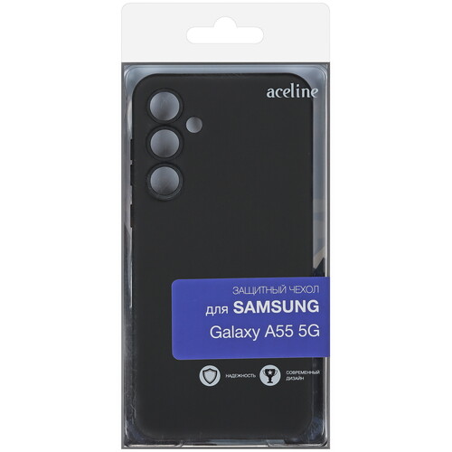 Купить Накладка  Aceline Fresh для Samsung Galaxy A55 черный  5442638. Характеристики, отзывы и цены в Донецке