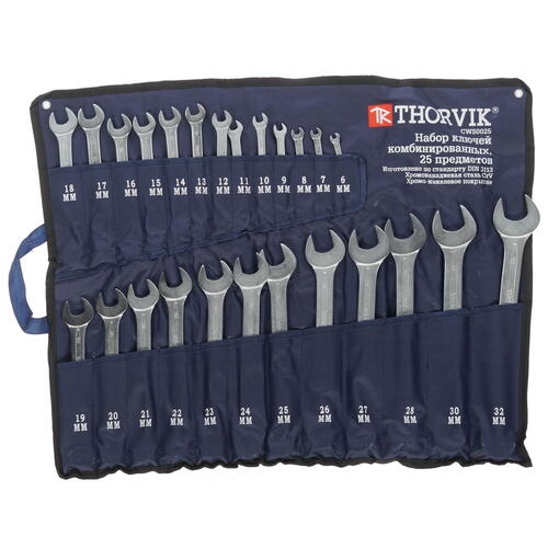 Купить Набор ключей Thorvik CWS0025  1118754. Характеристики, отзывы и цены в Донецке