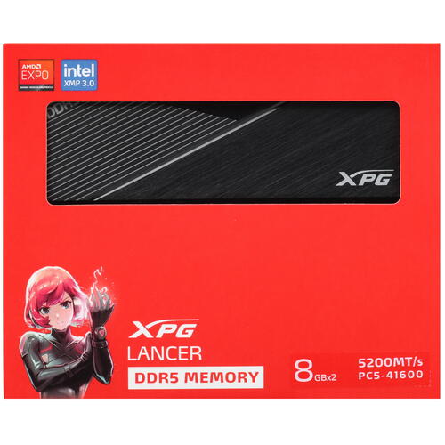 Купить Оперативная память ADATA XPG Lancer [AX5U5200C388G-DCLABK] 16 ГБ  5093315. Характеристики, отзывы и цены в Донецке