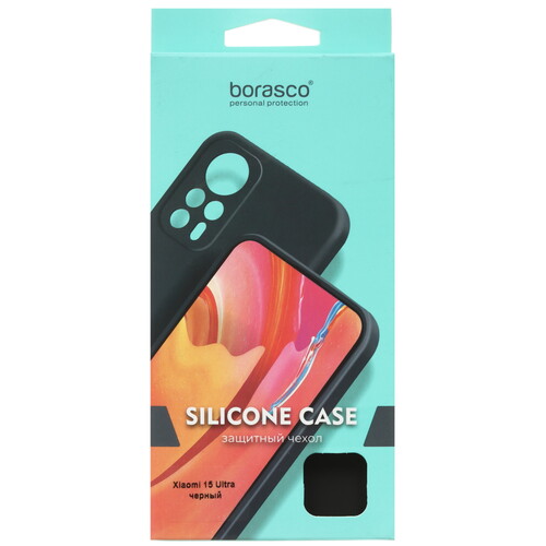 Купить Накладка  BoraSCO Silicone Case для Xiaomi 15 Ultra черный  5620432. Характеристики, отзывы и цены в Донецке