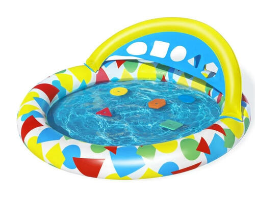 Купить Бассейн надувной детский Splash & Learn, 120 x 117 x 46 см, с навесом, 52378 Bestway  5464791. Характеристики, отзывы и цены в Донецке
