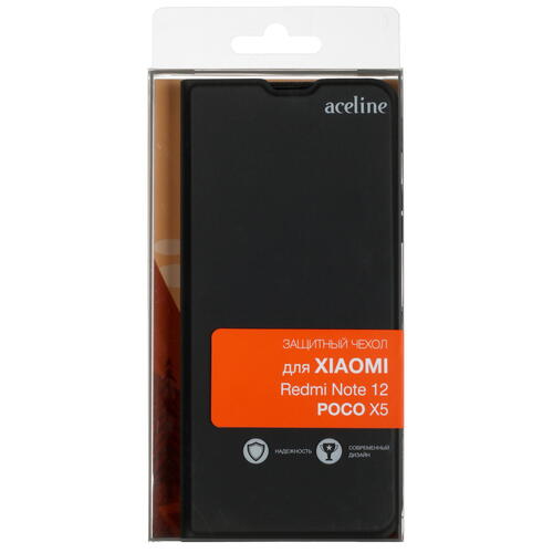 Купить Чехол-книжка  Aceline Kors для POCO X5/ Xiaomi Redmi Note 12 5G черный  5410252. Характеристики, отзывы и цены в Донецке