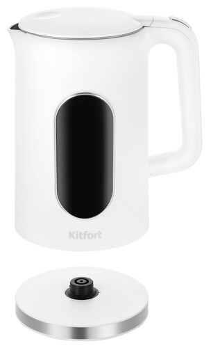 Купить Электрочайник Kitfort КТ-8754 белый  9285142. Характеристики, отзывы и цены в Донецке