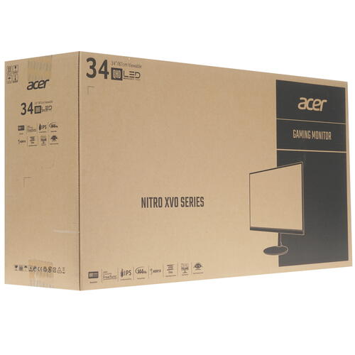 Купить 34" Монитор Acer Nitro XV340CKPbmiipphzx черный  1656350. Характеристики, отзывы и цены в Донецке