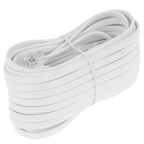 Купить Кабель телефонный Cablexpert [аппарат-розетка, 5 м, белый]  5494075. Характеристики, отзывы и цены в Донецке