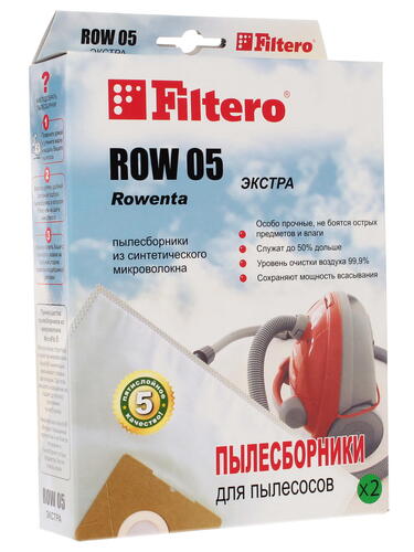 Купить Мешок-пылесборник Filtero ROW 05 Экстра белый  6678386. Характеристики, отзывы и цены в Донецке
