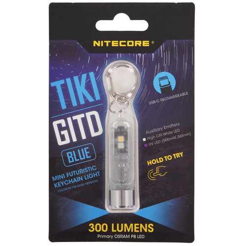 Купить Фонарь Nitecore TIKI GITD BLUE  9170813. Характеристики, отзывы и цены в Донецке
