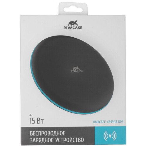 Купить Беспроводное зарядное устройство RIVACASE VA4908 черный  9260629. Характеристики, отзывы и цены в Донецке