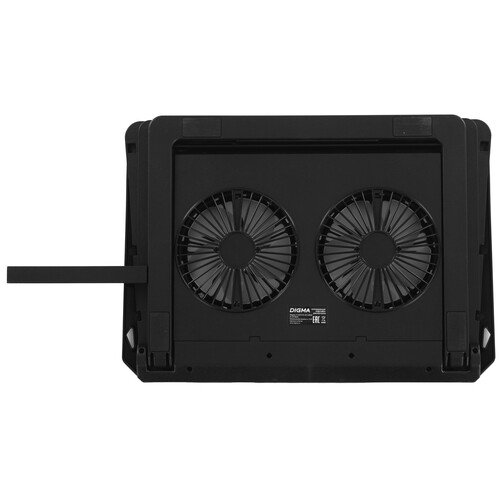 Купить Охлаждающая подставка Digma D-NCP170-2x110RGB черный  9300792. Характеристики, отзывы и цены в Донецке