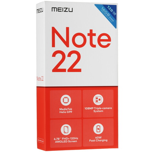 Купить 6.78" Смартфон Meizu Note 22 128 ГБ черный  5634573. Характеристики, отзывы и цены в Донецке
