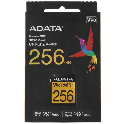 Купить Карта памяти ADATA Premier One SDXC 256 ГБ [ASDX256GUII3CL10-C]  5446197. Характеристики, отзывы и цены в Донецке