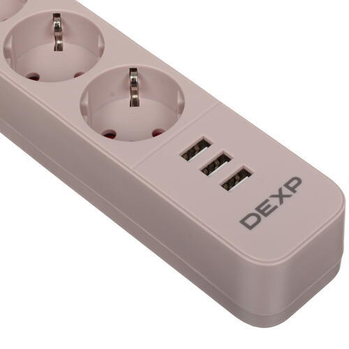 Купить Сетевой фильтр DEXP Intensity 418WU Beige бежевый  5419962. Характеристики, отзывы и цены в Донецке