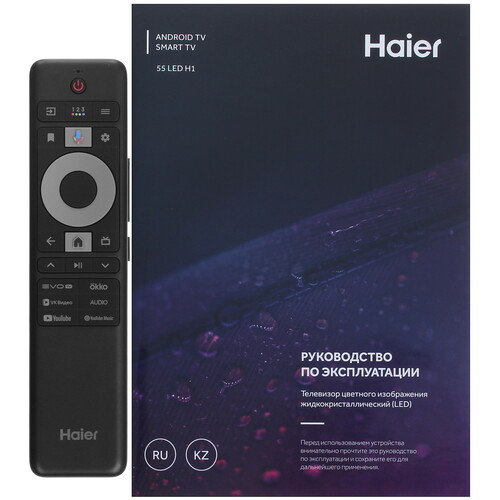 Купить 55" (140 см) Телевизор Haier 55 LED H1 черный  5635084. Характеристики, отзывы и цены в Донецке
