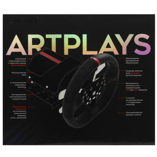 Купить Руль Artplays V-1600 Pro черный  5403464. Характеристики, отзывы и цены в Донецке