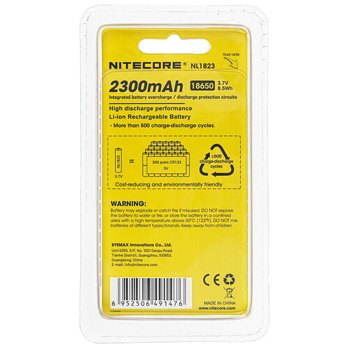 Купить Аккумулятор NITECORE NL1823 2300 мА*ч  9170785. Характеристики, отзывы и цены в Донецке