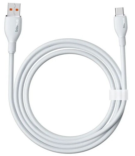 Купить Кабель круглый Baseus USB Type-C - USB 2.0 Type-A белый 1.2 м  9260764. Характеристики, отзывы и цены в Донецке