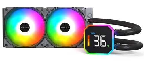 Купить Система охлаждения Montech HyperFlow Digital 240 черная  5633179. Характеристики, отзывы и цены в Донецке