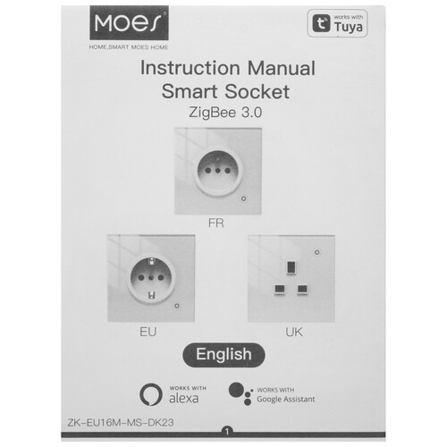 Купить Умная розетка MOES ZK-EU  5635793. Характеристики, отзывы и цены в Донецке