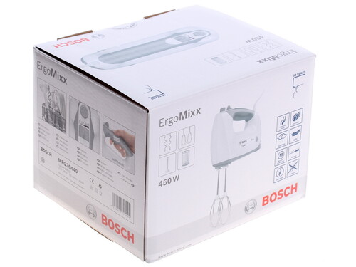 Купить Миксер Bosch MFQ 36440 белый  6616219. Характеристики, отзывы и цены в Донецке