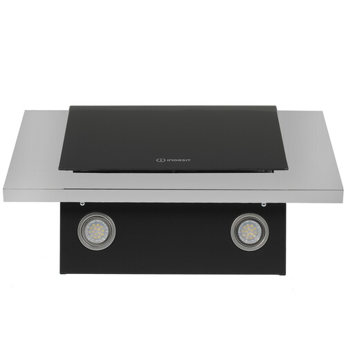 Купить Вытяжка наклонная Indesit IHVP 6.4 LL K черный/серебристый  8128182. Характеристики, отзывы и цены в Донецке