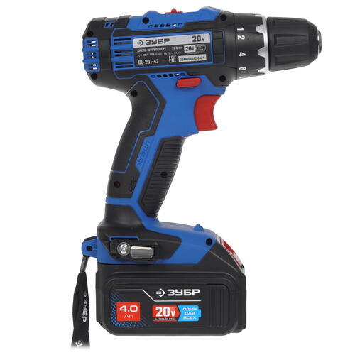 Купить Дрель-шуруповерт Зубр DL-201-42 20V MAX PRO  9909109. Характеристики, отзывы и цены в Донецке