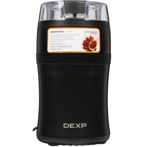 Купить Кофемолка электрическая DEXP CG-180P черный  9969098. Характеристики, отзывы и цены в Донецке