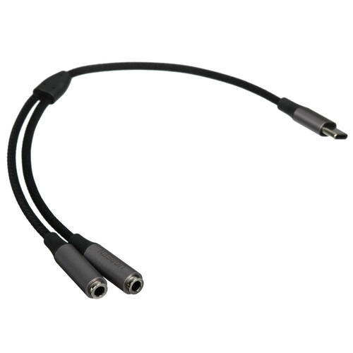Купить Кабель   Ugreen USB Type-C - jack 3.5 мм х2 шт. серый, черный  9154965. Характеристики, отзывы и цены в Донецке