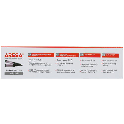 Купить Щипцы для завивки волос Aresa AR-3337  4730656. Характеристики, отзывы и цены в Донецке