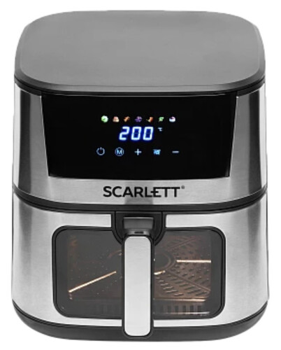 Купить Аэрогриль Scarlett SC-AF15S03D серебристый  9305844. Характеристики, отзывы и цены в Донецке