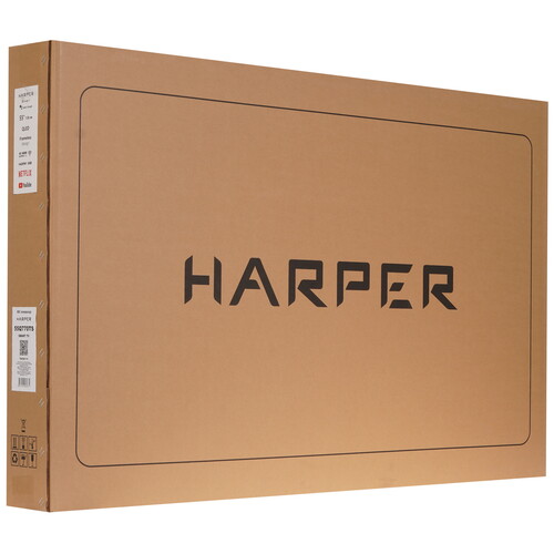 Купить 55" (138 см) Телевизор Harper 55Q770TS черный  9207654. Характеристики, отзывы и цены в Донецке