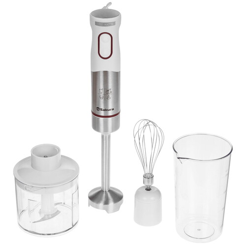 Купить Блендер погружной SAKURA SA-6249SW белый  9199308. Характеристики, отзывы и цены в Донецке