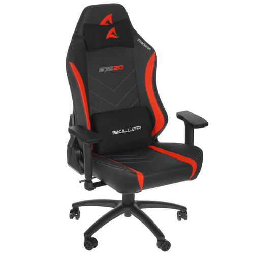 Купить Кресло игровое Sharkoon SGS20-BK/RD красный  5004443. Характеристики, отзывы и цены в Донецке