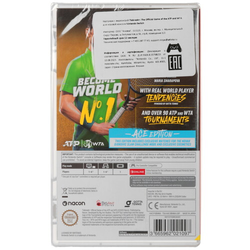 Купить Игра Tiebreak+: The Official Game of the ATP and WTA (Switch)  5626239. Характеристики, отзывы и цены в Донецке