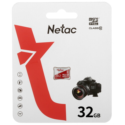 Купить Карта памяти Netac P500 ECO microSDHC 32 ГБ [NT02P500ECO-032G-S]  5472642. Характеристики, отзывы и цены в Донецке