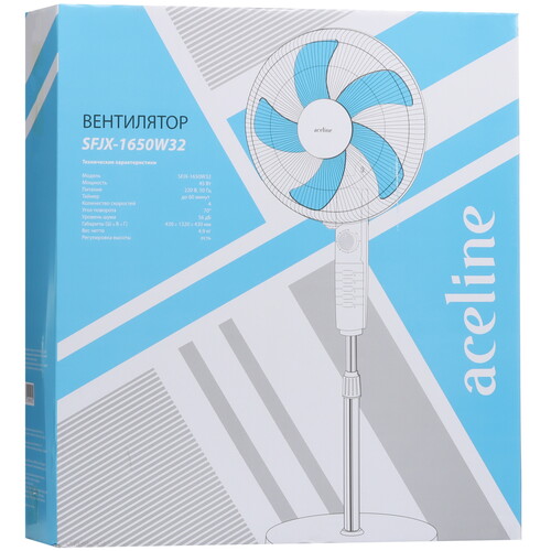 Купить Вентилятор Aceline SFJX-1650W32  белый  5433062. Характеристики, отзывы и цены в Донецке