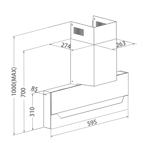 Купить Вытяжка каминная Haier HVX-W682CB черный/черный  9002065. Характеристики, отзывы и цены в Донецке