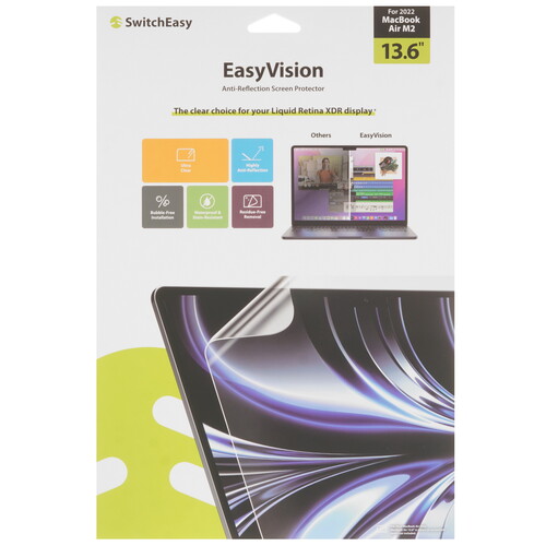 Купить Защитное стекло SwitchEasy для Apple MacBook Air M2 13.6" (2022)/ M3 13.6" (2024)  9122465. Характеристики, отзывы и цены в Донецке