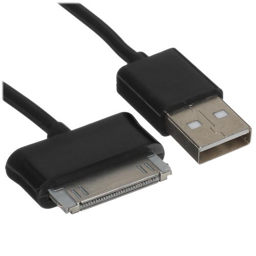 Купить Кабель круглый FinePower 30-pin Samsung - USB 2.0 Type-A черный 1 м  5400195. Характеристики, отзывы и цены в Донецке