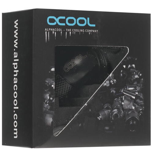 Купить Фитинг для СЖО Alphacool Eiszapfen 16mm HardTube Anschraubtulle 45°  1603200. Характеристики, отзывы и цены в Донецке