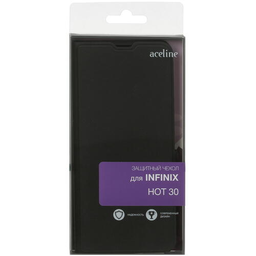 Купить Чехол-книжка  Aceline Strap для Infinix HOT 30 черный  5410273. Характеристики, отзывы и цены в Донецке