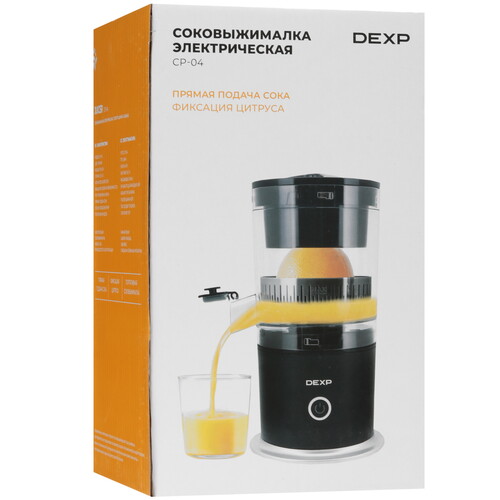 Купить Соковыжималка электрическая DEXP CP-04 черный  9031820. Характеристики, отзывы и цены в Донецке