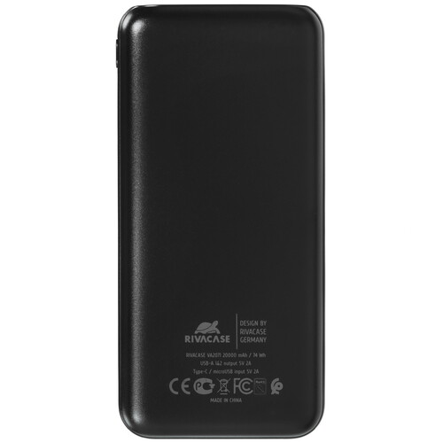 Купить Портативный аккумулятор RIVACASE VA2071 черный  9294456. Характеристики, отзывы и цены в Донецке