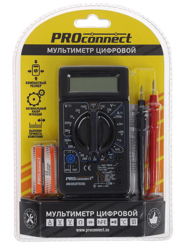 Купить Мультиметр Proconnect M838  1128021. Характеристики, отзывы и цены в Донецке