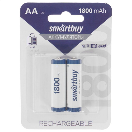 Купить Аккумулятор Smartbuy SBBR-2A02BL1800 1800 мА*ч  5411433. Характеристики, отзывы и цены в Донецке