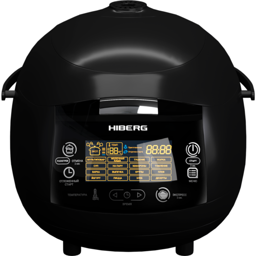 Купить Мультиварка Hiberg MC 590 BB черный  9052372. Характеристики, отзывы и цены в Донецке