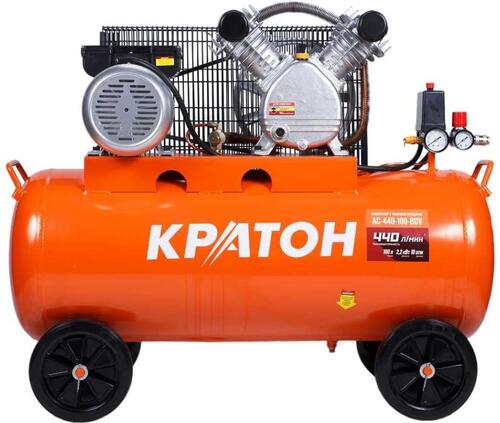 Купить Компрессор поршневой масляный Кратон AC-440-100-BDV  9024850. Характеристики, отзывы и цены в Донецке