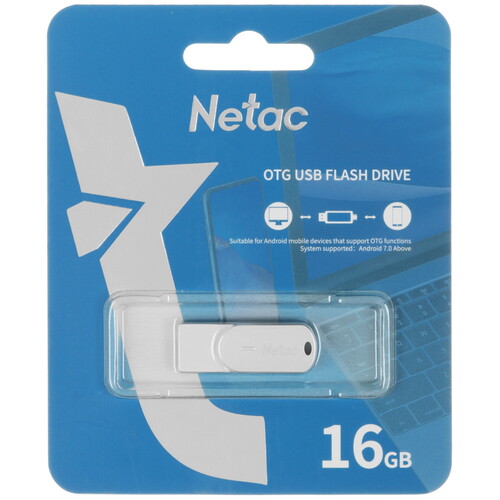 Купить Память OTG USB Flash 16 ГБ Netac U785C [NT03U785C-016G-30PN]  9051204. Характеристики, отзывы и цены в Донецке